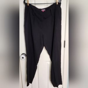 Vince Camuto black straight leg dress pants, size 14